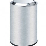 不銹鋼翻蓋商場垃圾桶