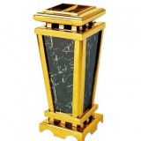 室內大理石鈦金垃圾桶