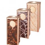 大理石玫瑰金垃圾桶