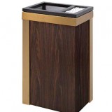 商場仿木紋垃圾桶