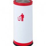 翻蓋烤漆金屬垃圾桶