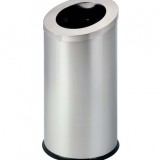 高檔小區酒店不銹鋼斜蓋直投果皮箱