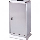 戶外不銹鋼方形垃圾桶