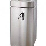 搖蓋室內(nèi)酒店辦公室商用不銹鋼垃圾桶