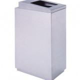 戶外不銹鋼方形垃圾桶