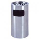 常用商場(chǎng)菊花格立式不銹鋼垃圾桶