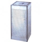 不銹鋼沖孔翻蓋垃圾桶