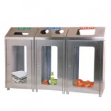 方形不銹鋼防爆分類垃圾桶