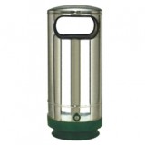 高檔戶外園區不銹鋼圓形垃圾桶