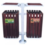 社區鋼木分類垃圾箱