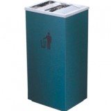 精品烤綠漆鐵皮垃圾桶