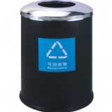 美式烤漆鐵皮垃圾桶