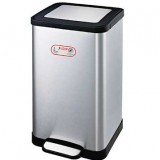 環保別墅酒店房間腳踏式不銹鋼垃圾桶