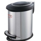 橢圓不銹鋼腳踏式垃圾桶