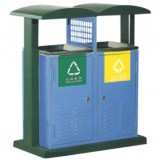 對開門戶外分類垃圾桶