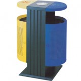 方形底座分類鋼制垃圾桶