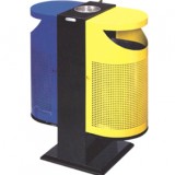 斜口戶外分類鋼制垃圾桶