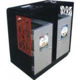 巢花分類環保鋼制垃圾桶