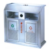 常用城市環保不銹鋼分類垃圾箱