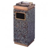 彩色不銹鋼玫瑰金垃圾桶