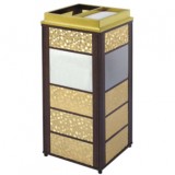 方形鈦金座地煙灰桶