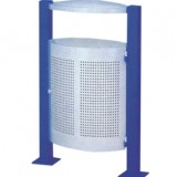 戶外沖孔鋼制垃圾桶