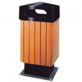 街道鋼木垃圾桶