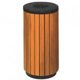 樓道鋼木垃圾桶