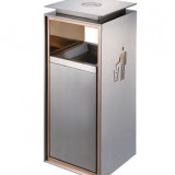 不銹鋼座地方形垃圾桶