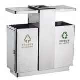 不銹鋼戶外社區分類垃圾桶