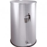 室內(nèi)單桶腳踏式醫(yī)用不銹鋼垃圾桶