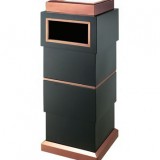 大堂座地鈦金垃圾桶