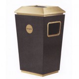 高檔賓館烤漆鐵皮垃圾桶