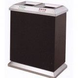 步行街分類烤漆鐵皮垃圾桶