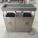 戶外養花花箱分類不銹鋼垃圾桶案例