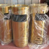 室內圓柱形不銹鋼垃圾桶圖片