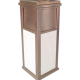 高檔公寓室內(nèi)方形不銹鋼果皮箱