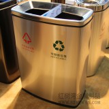 沙井人民醫院室內不銹鋼分類垃圾桶采購工程案例