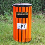 廣州歡樂世界實(shí)木鋼木垃圾桶采購案例