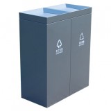 噴塑搖蓋式室內(nèi)分類垃圾桶