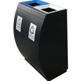 室內(nèi)直投口噴塑分類不銹鋼垃圾桶