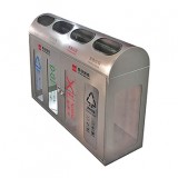 西安透明防爆四分類不銹鋼垃圾桶