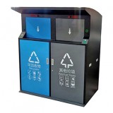 戶外社區智能感應鍍鋅板分類垃圾桶