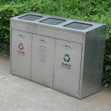 量身定制，智造潔凈室內商用三分類不銹鋼垃圾箱解決方案