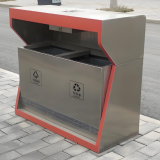 公園不銹鋼垃圾桶定制功能設計與城市環保的融合