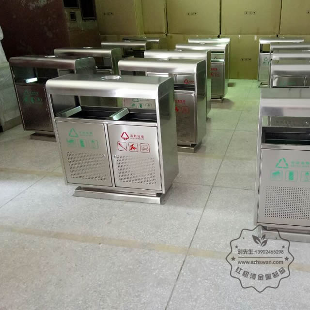 不銹鋼地鐵垃圾桶圖片002