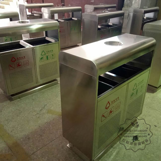 不銹鋼地鐵垃圾桶圖片003