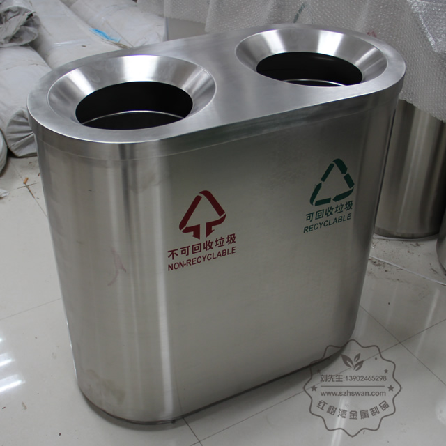 不銹鋼貴陽機(jī)場(chǎng)垃圾桶圖片001