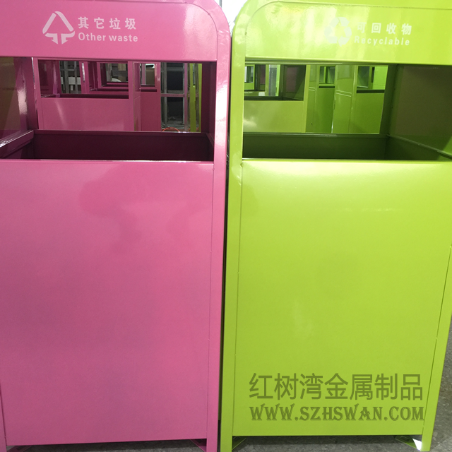 中山噴塑分類不銹鋼垃圾桶擺放東區(qū)街道