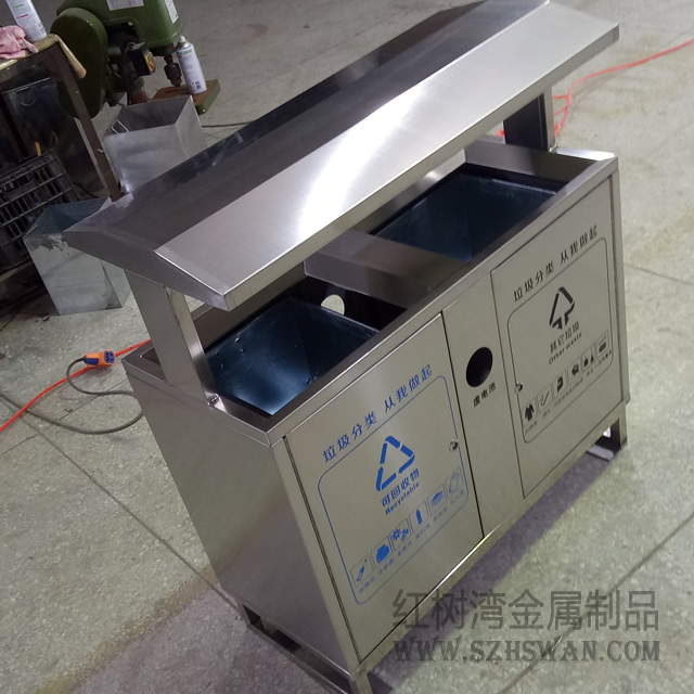 市政不銹鋼垃圾桶圖片011